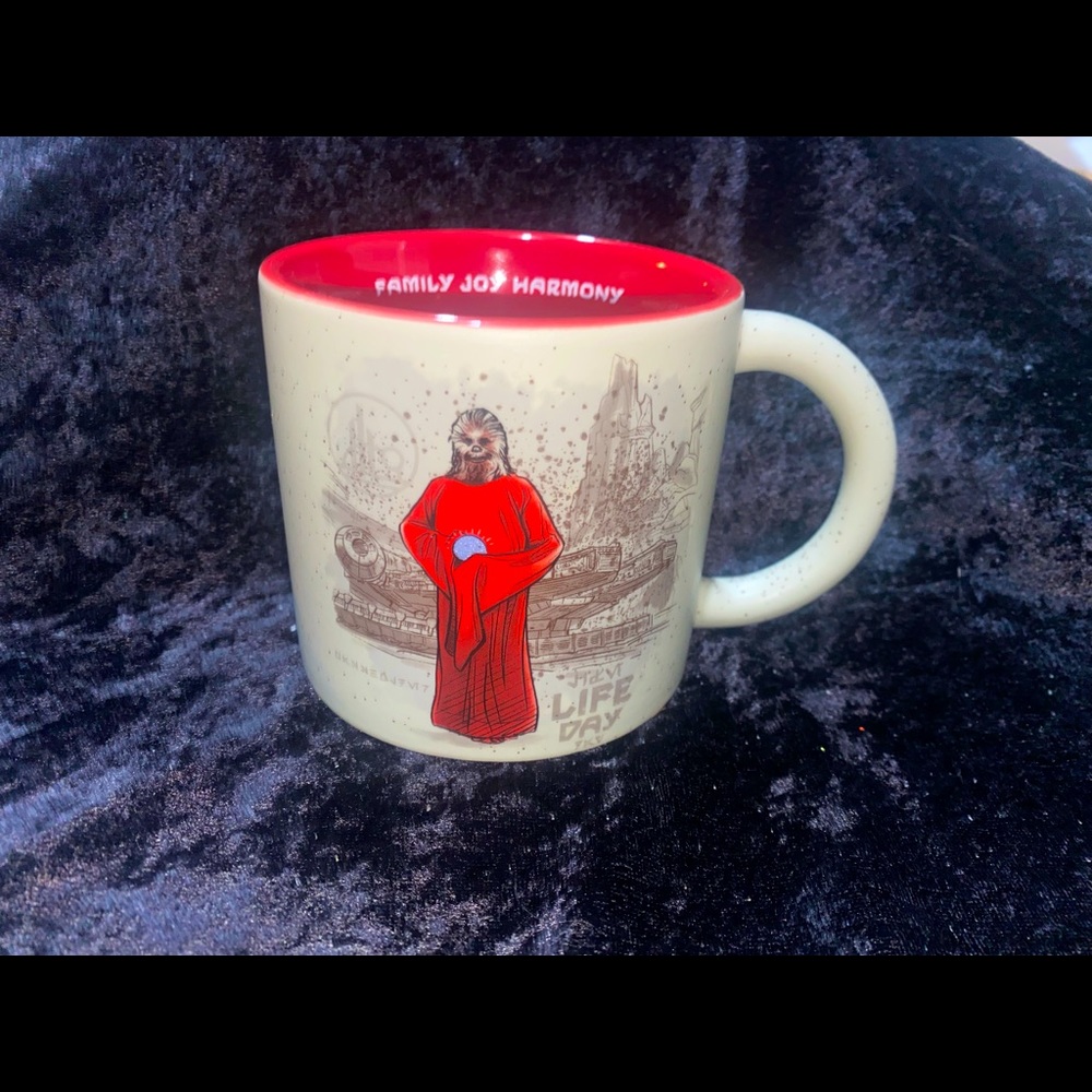 NEW Star Wars Chewbacca STARBUCKS Life Day Mug l/e